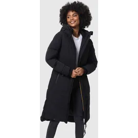 Marikoo Winterjacke "Benikoo", Damen, Gr. XL, schwarz, Obermaterial: 92% Nylon, 8% Elasthan; Futter: 100% Polyester; Wattierung: 100% Polyester; Ärmelfutter: 100% Polyester, Jacken, langer Winter Mantel gesteppt, Topseller
