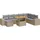vidaXL Garten-Lounge-Set 9-tlg. grau