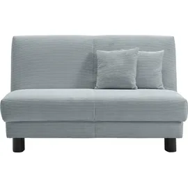 Ell + Ell Schlafsofa Polyester 2-Sitzer Blau