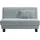 Ell + Ell Schlafsofa Polyester 2-Sitzer Blau