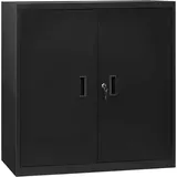 Woltu Aktenschrank 90 x 92,5 x 40 schwarz