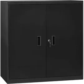 Woltu Aktenschrank 90 x 92,5 x 40 schwarz