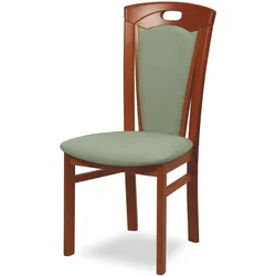 Esszimmerstuhl HOME AFFAIRE "FERDI Made in Italy, Massivholz", kirsch, water, kirschbaum, B:48cm H:100cm T:57cm, Massivholz, Stühle, Bezug Feinstruktur (wasser- und fleckabweisend) oder Struktur