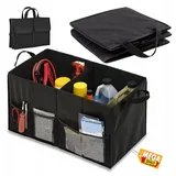 MEGADEALS Aufbewahrungstasche Autotasche Kofferraum Organizer Kofferraumtasche Einkaufstasche Korb