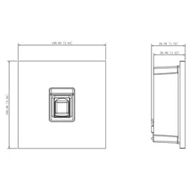 Dahua Fingerabdruck-Modul VTO4202F-MF Silber