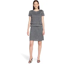Betty Barclay Stufenkleid Midi Dunkelblau/Weiß 36