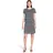 Betty Barclay Stufenkleid Midi Dunkelblau/Weiß 36