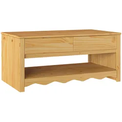 vidaXL Couchtisch "DRAMMEN" 99x55x45 cm Massivholz Kiefer