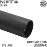 BEVO Druckrohr 1 m grau