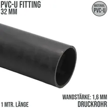 BEVO Druckrohr 1 m grau