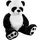 Brubaker XXL Panda 100 cm groß mit Lieblingsmensch Herz Stofftier Plüschtier Kuscheltier Teddybär