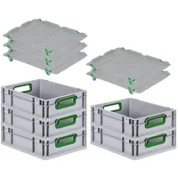 Proregal Eurobox NextGen Color mit Auflagedeckel & Schiebeschnappverschlüsse HxBxT