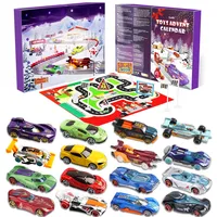 Autos Spielzeug Adventskalender Kinder 2025, Sportwagen Rennspielzeug, 24 Tage Weihnachtskalender Geschenk für 3-12 Jahre alt Jungen Mädchen