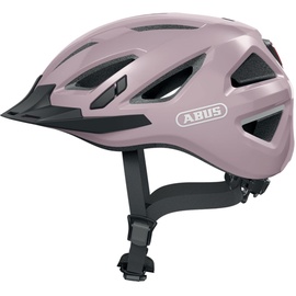 ABUS Urban-I 3.0 - Fahrradhelm mit Rücklicht, Schirm und Magnetverschluss - für Damen und Herren - Lila Glänzend, Größe L