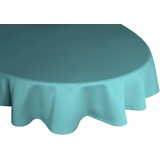 Wirth Tischdecke WIRTH "NEWBURY" Tischdecken Gr. B/L: 120 cm x 160 cm, oval, blau (türkis) Tischdecken oval