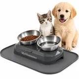 Petkit Cybertail Erhöhte Schüssel aus Edelstahl,geneigt,futternapf und Kleine Hunde