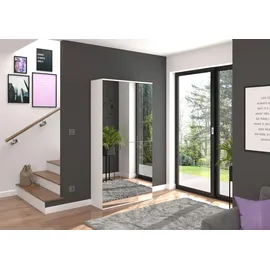 MID.YOU Drehtürenschrank Projekt X 91 x 193 x 34 cm Weiß
