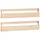 vidaXL Wand-Schuhregale 110 x 9 x 23 cm 2 Stk. Massivholz Kiefer braun