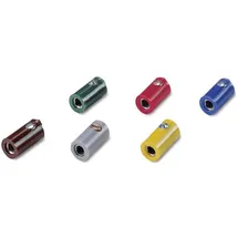 Kahlert Licht Modellbahn Muffen 2,6 mm 100 St. ohne Querloch Rot