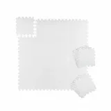 Relaxdays Bodenschutzmatte, 30x30cm, 24er Set, Weiß