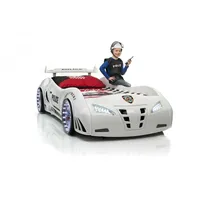 Autobett Kinderbett Polizei Carbed Police mit Fernbedinung + Sound LED-Beleucht