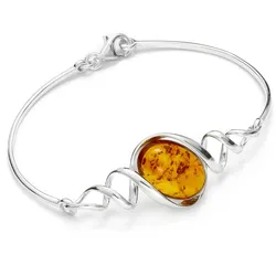 Armreif OSTSEE-SCHMUCK "Ostsee-Schmuck Armreif Noemi Armreif Noemi", silber (silberfarben), Armbänder, Damen, 19cm, Silber 925 (Sterlingsilber)