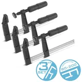 STAHLWERK 3 x Schraubzwinge 80x200 mm Klemmzwinge stabile F-Zwinge