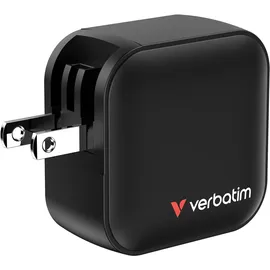 Verbatim Mini GaN Charger 70W 2xUSB-C PD, 1xUSB-A QC 3.0 32229