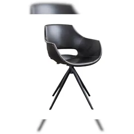 KAWOLA Zaja Kunstleder drehbar schwarz