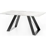 WFL GROUP Esstisch Ecru, Rechteckig,Rechteckig, 90x76x160 cm Esszimmer, Tische, Esstische