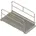 Geländer 1 m x 2 30 m Silber