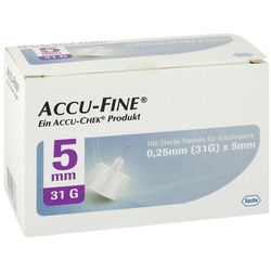 Accu Fine sterile Nadeln für Insulinpens 5 mm 31 G