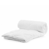 Komfortec Sommerdecke 155x220 cm, 170gsm, dünne und leichte Bettdecke für Sommer, Decke Antiallergisch Blanket, Weiß