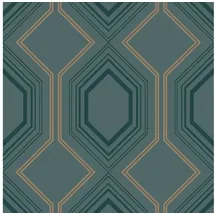 Wow Vliestapete Art Deco Chic 1005x52 cm 10 m Grün 1005