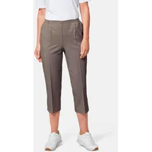 GOLDNER Caprihose Pflegeleichte Schlupfhose Beige 38