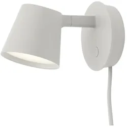 Muuto - Tip LED-Wandleuchte, grau