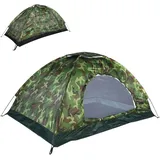Hominas Camping Zelt für 1 Mann, Ultraleicht Kuppelzelt Pop Up Zelt 1 Personen mit Insektenschutz, Einfache Einrichtung, für Camping, Trekking, Familie, Outdoor