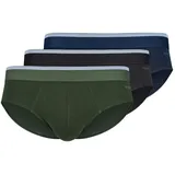 SKINY Brasilslip Cotton Multipack Blau / Grün / Schwarz 3er Pack M
