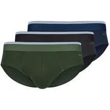 SKINY Brasilslip Cotton Multipack Blau / Grün / Schwarz 3er Pack M