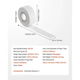 Vevor Gewebeband 50 mm x 45 m 36 St.