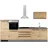 BASIC by Balculina Küchenzeile Jazz 320 cm anthrazit/artisan eiche/metallic braun/anthrazit/braun