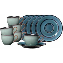 Ritzenhoff & Breker Espressotasse mit Untertasse 0,09 l Blau 6 St.
