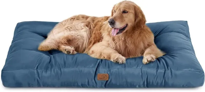 BEDSURE Haustiermatte – einfarbig, wasserdicht, 111 x 89 x 10 cm, XL, Marineblau