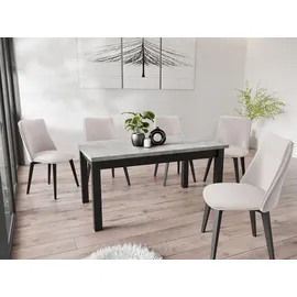 pphu meblokar karol wierczyski Ausziehtisch 160 x 76 x 80 cm grau