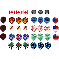 Kings Dart Dart Flights-Set HD 100 bunt No Size