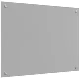 vidaXL Küchenrückwand Hellgrau 80x60x0,6 cm Hartglas