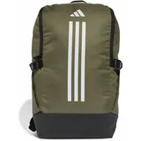 adidas Essentials 3 Stripes Rucksack Olive Strata/White