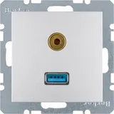 Berker USB-Steckdose 2 St. Grau