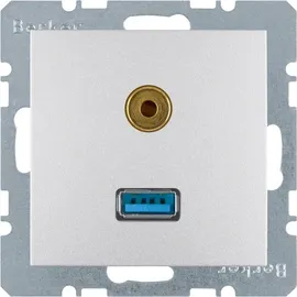 Berker USB-Steckdose 2 St. Grau