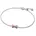 Schleifenarmband aus Sterling mit Zirkonia Pink 16